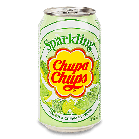 Напій Chupa Chups «Диня з вершками» газований з/б 345мл
