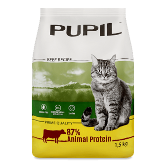 Корм для котів Pupil Prime яловичина-овочі 1,5кг