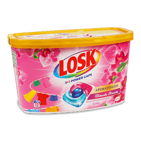 Капсули для прання Losk Аром «Малазійська квітка» 3 в 1 12шт
