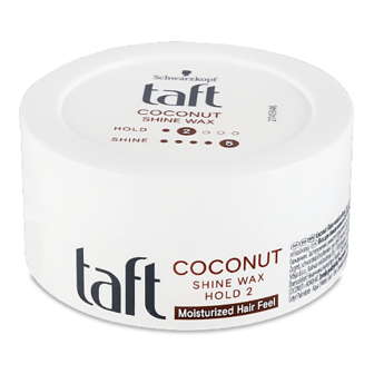 Віск для блиску волосся Тaft Coconut 75мл