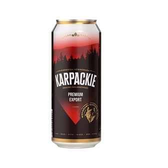Пиво 0,5 л Karpackie Premium світле фільтроване пастеризоване 5% об ж/б Польща 