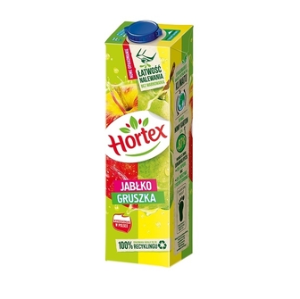 Напій 1 л Hortex яблуко-груша тетра-пак Польша 