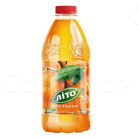 Напій 1,5 л Літо Апельсин безалкогольний соковий негазований ПЕТ 