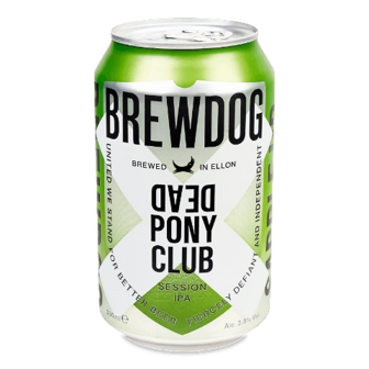 Пиво BrewDog Dead Pony світле з/б 0,33л