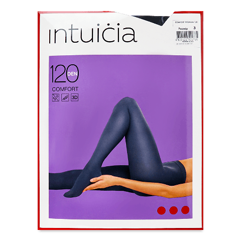 Колготки Intuicia Comfort 120 чорні, р. 3 шт