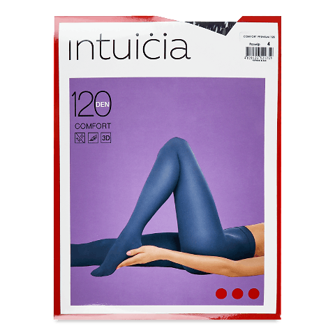 Колготки Intuicia Comfort Premium 120 чорні, р. 4 шт