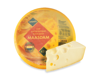 Сир «Премія»® «Маасдам» 45%, кг
