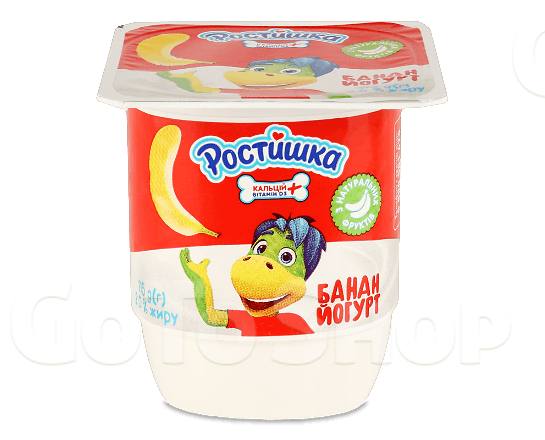 Йогурт Ростишка банан 2% стакан, 115г