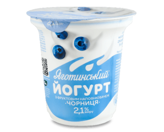 Йогурт Яготинський чорниця 2,1%, 260г