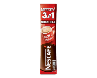 Напій кавовий Nescafe Original мікс 3 в 1 розчинний, 13г