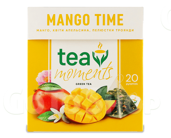 Чай зелений Tea Moments Mango Time, 20*1,7г