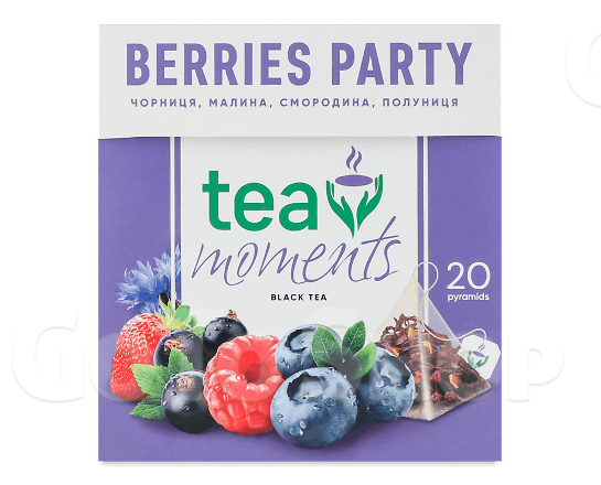 Чай чорний Tea Moments Berries Party, 20*1,8г