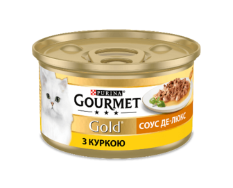 Корм для котів Gourmet Gold соус де-люкс з куркою 85г