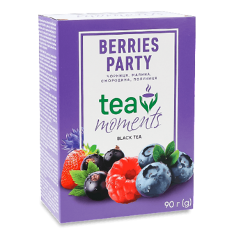 Чай чорний Tea Moments Berries Party листовий 90г