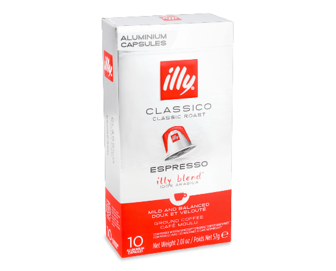 Кава мелена Illy Classico Espresso в капсулах 10 шт., 57г