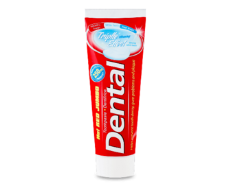 Паста зубна Dental Hot Red Jumbo «Потрійний ефект», 250мл
