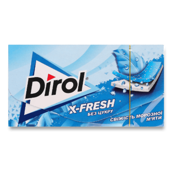 Гумка жувальна Dirol Х-Fresh «Морозна м'ята» 13,5г