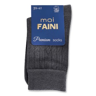 Шкарпетки чоловічі moi Faini 113018 т.сірий р39-41 1 пара