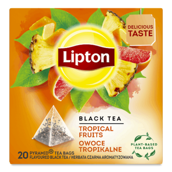 Чай чорний Lipton Tropical Fruits 20*1,8г