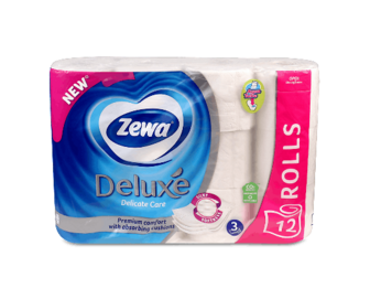 Папір туалетний Zewa Deluxe 3-шаровий, 12шт