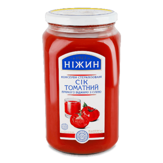 Сік Ніжин томатний з сіллю с/б 920г