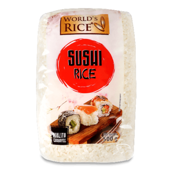 Рис World's rice для суші 500г