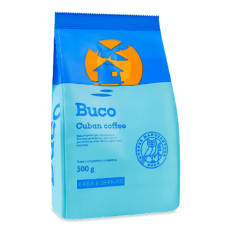 Кава зернова Buco «Рецепт Куби» натуральна смажена 500г