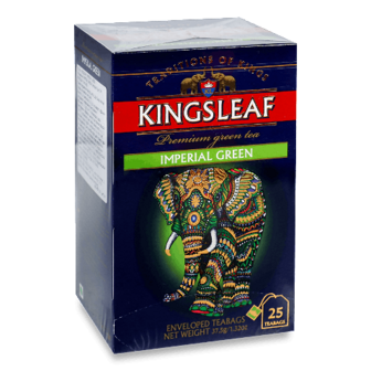 Чай зелений Kingsleaf Imperial green, конверт 25*1,5г