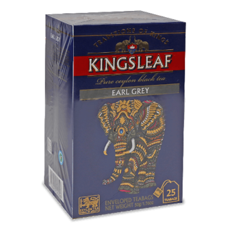 Чай чорний Kingsleaf Earl Grey, конверт 25*2г