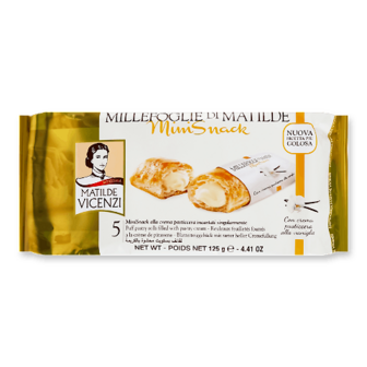 Печиво-рол листкове Matilde Vicenzi з кремом Patissiere 125г