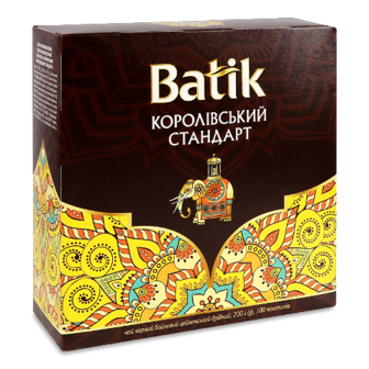 Чай чорний Batik Королівський стандарт ф/п 100*2г