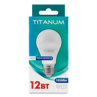 Лампа Titanum LED A60 12W 3000K E27 шт