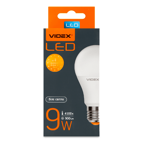 Лампа Videx LED A60b 9W 4100K 220V E27 шт