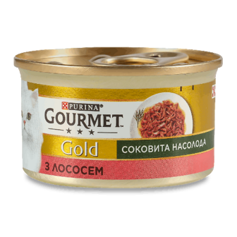 Корм для котів Gourmet Gold Соковита насолода з лососем 85г