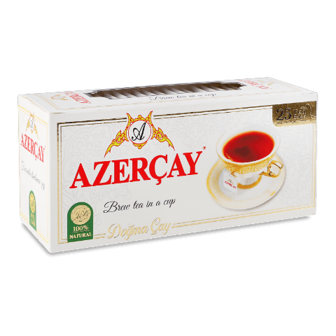 Чай чорний Azercay з ароматом бергамота середньолистовий 25*2г/уп