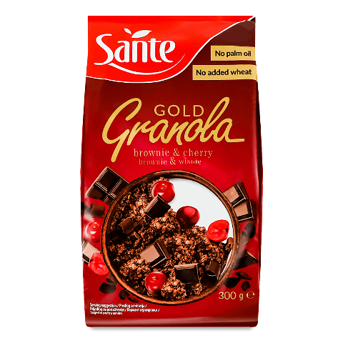 Гранола Sante з шоколадом і вишнею 300г