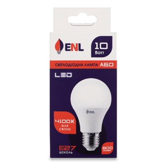 Лампа ENL Led A60 10 Вт 4100K E27 шт