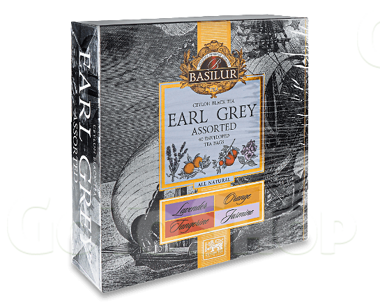 Набір чаю чорного Basilur Earl Grey Assorted, 40*2г/уп