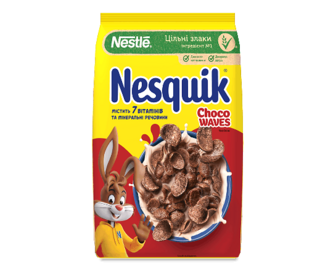 Сніданок сухий Nesquik Choco waves з вітамінно-мінеральними речовинами, 210г
