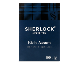 Чай Sherlock Secrets Rich Assam чорний, 100г