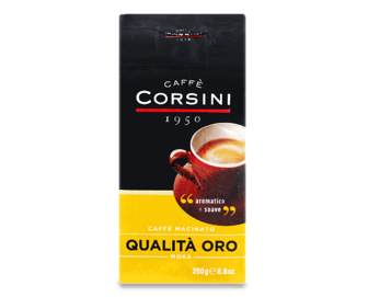 Кава мелена Corsini Qualita' Oro смажена натуральна, 250г