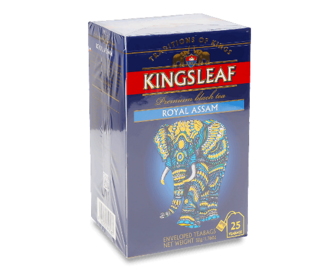Чай чорний Kingsleaf Royal Assam, конверт, 25*2г