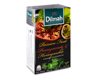 Чай чорний Dilmah Passion Fruit Pomegranate&Honeysuckle, 20*1,5г/уп