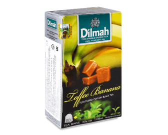 Чай чорний Dilmah Toffee Banana, 20*1,5г/уп