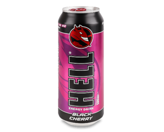 Напій енергетичний Hell Black Cherry безалкогольний газований з/б, 500мл