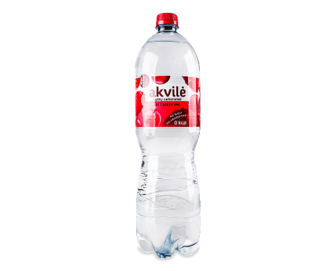 Вода мінеральна Akvile зі смаком червоних ягід слабогазована, 1,5л