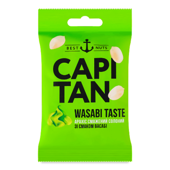 Арахіс Capitan солоний зі смаком васабі 70г