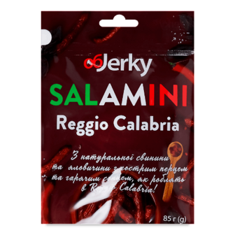 Ковбаски Objerky Salamini Calabria сиров'ялені 85г