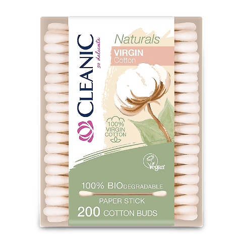Палички ватні Cleanic Naturals Organic косметичні 200шт