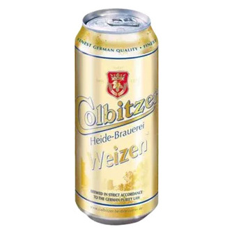 Пиво Colbitzer світле нефільтроване пшеничне 5,3% 0,5л залізна банка